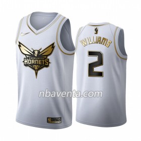 Camiseta Hombre Charlotte Hornets Marvin Williams 2 2019-20 Nike Blanco Golden Edition Swingman
